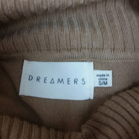 5 For $20.00 Dreamers by Debut Ribbed Foldover Neckline/Off Shoulder Sweater - Picture 9 of 12